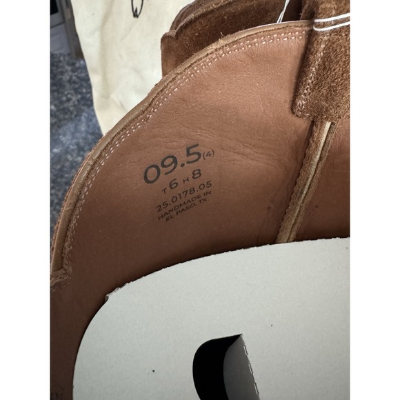 KEMO SABE GRIT COGNAC FOX SUEDE JENNY$1295 NWB Sz 9.5 Ladies Cowboy Boots - Picture 8 of 16